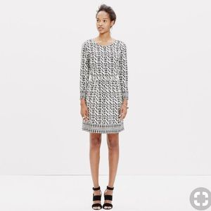 Madewell Silk Geometric Dress